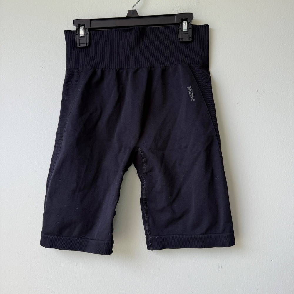 Gymshark Black Seamless High Waisted Cycling Shorts Womens Activewear Small